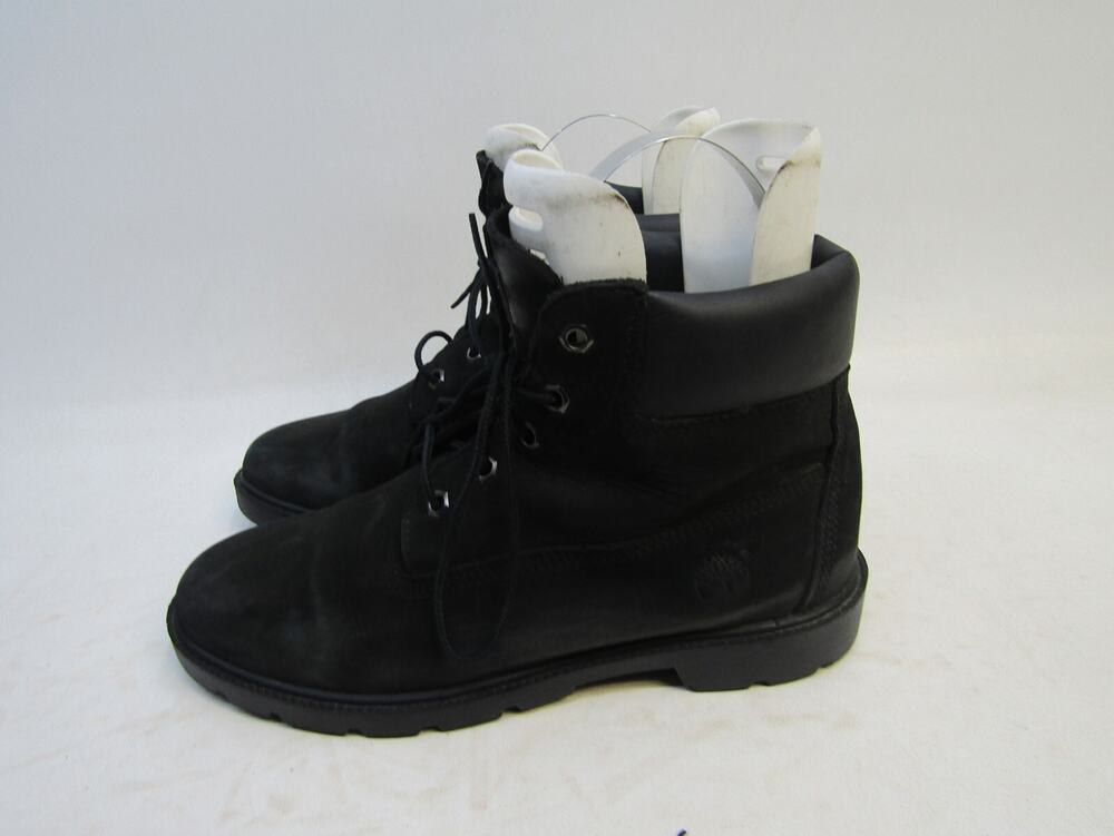 Timberland Boys Youth Size 6.5 M Black Leather Laces Ankle Casual Boots